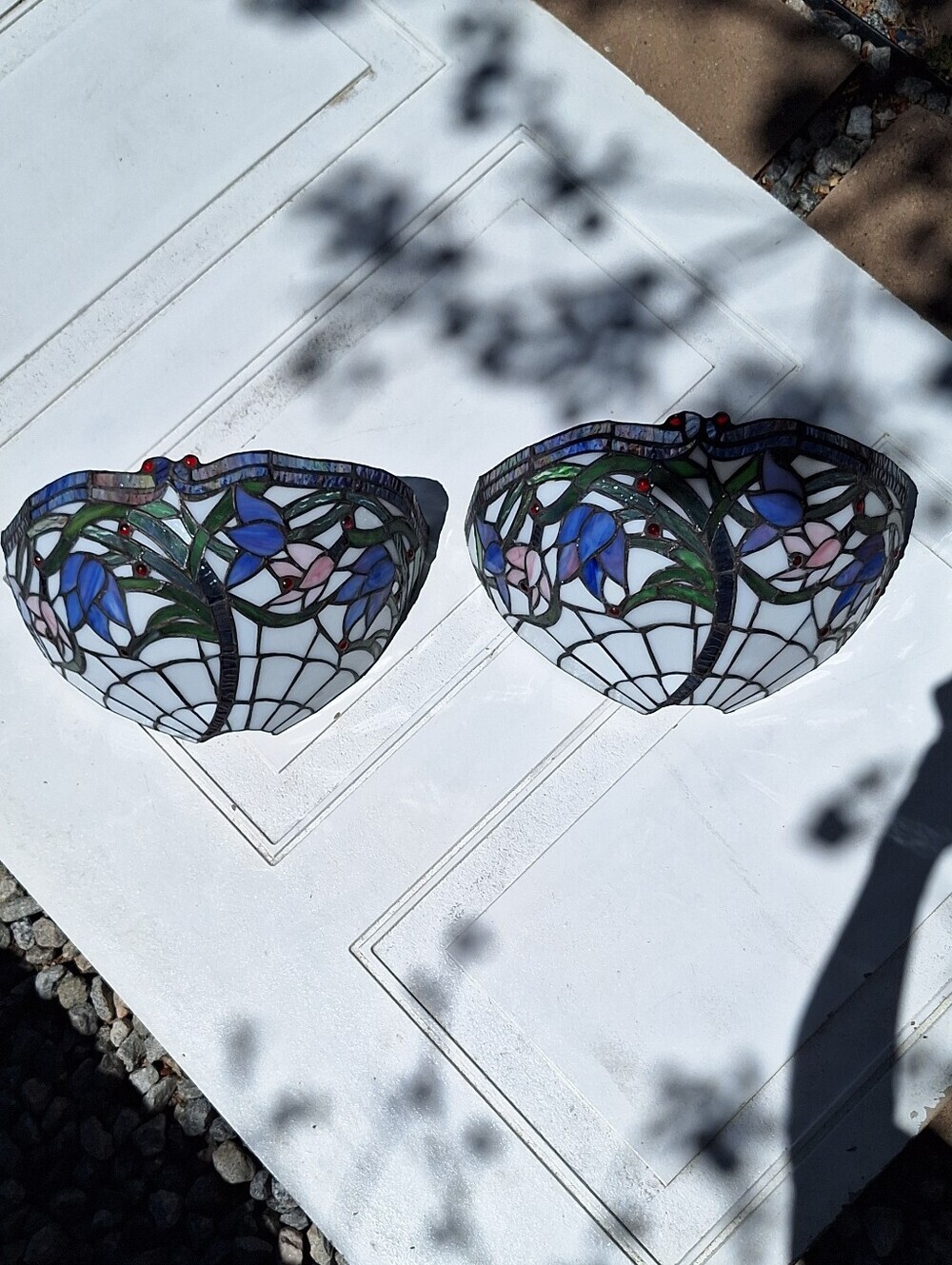 Tulip Flower Lamp Tiffany Style Stained Glass Wall Sconces - Picture 13 of 13